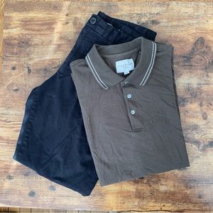 Five Four Medium Olive Green Polo